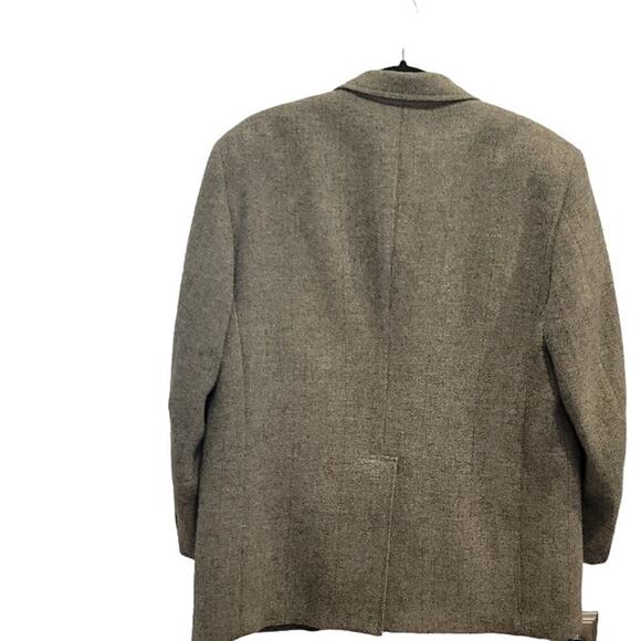 J Press Blazer Wool Sport Coat Men's Sz 41S Herringbone Tweed Brown - Picture 5 of 16